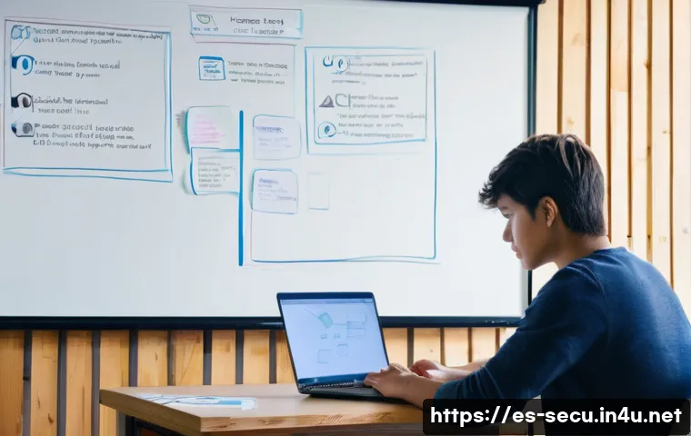 정보보안기사 취득 후 대기업 취업 성공 후기 - **Prompt:** A young adult (18-25 years old, gender-neutral), dressed in comfortable, casual clothing...